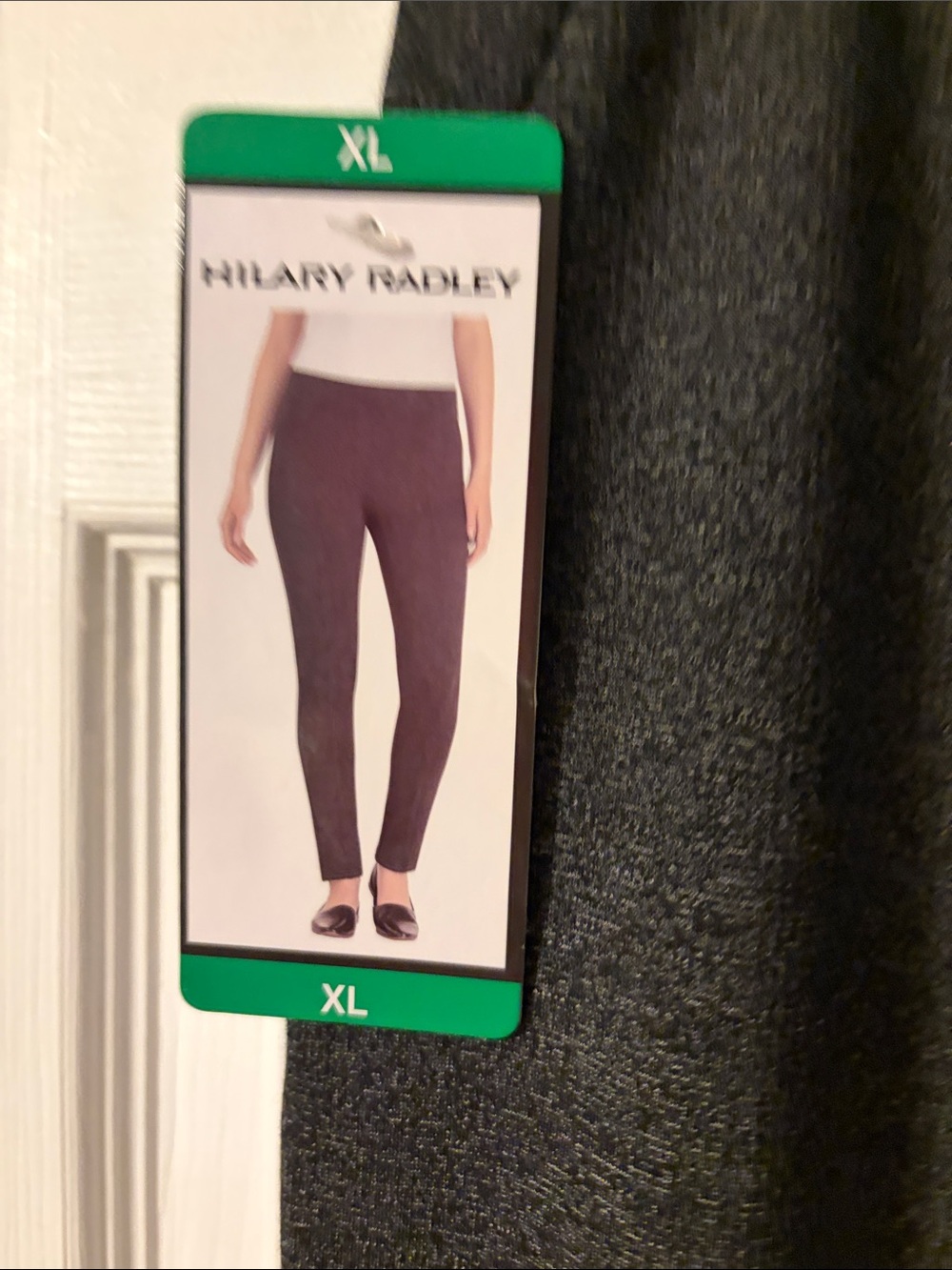 Charcoal Gray Ponte Slim Leg Pants - Hilary Radley XL